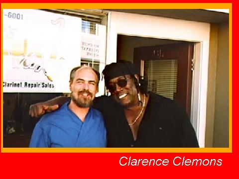 Clarence Clemons Visits Lee's Sax Worx